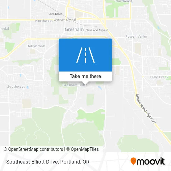 Southeast Elliott Drive map