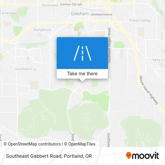 Southeast Gabbert Road map