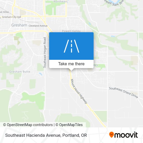 Mapa de Southeast Hacienda Avenue