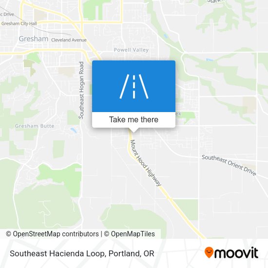 Southeast Hacienda Loop map