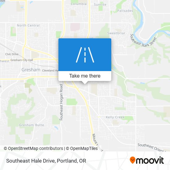 Southeast Hale Drive map