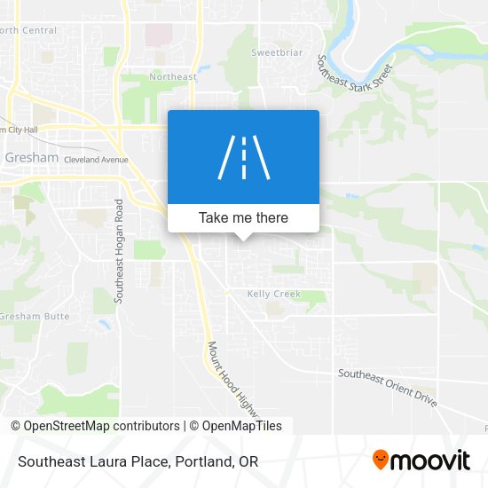 Southeast Laura Place map