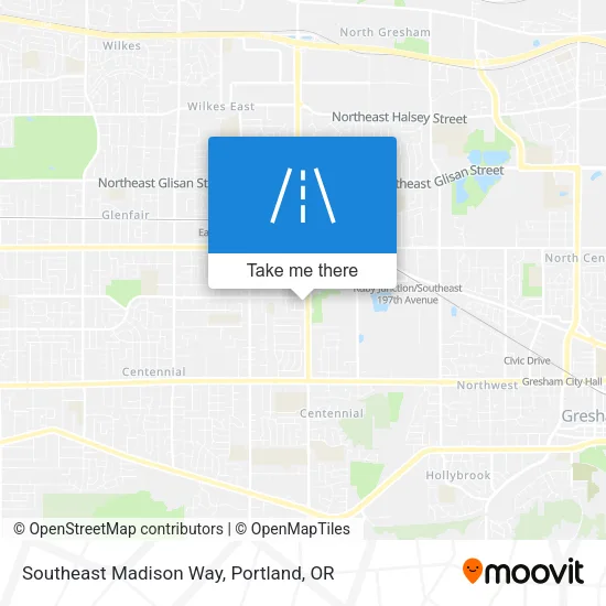 Southeast Madison Way map