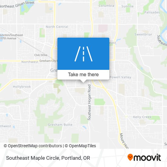 Mapa de Southeast Maple Circle