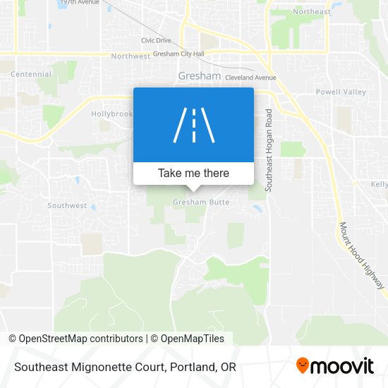 Southeast Mignonette Court map