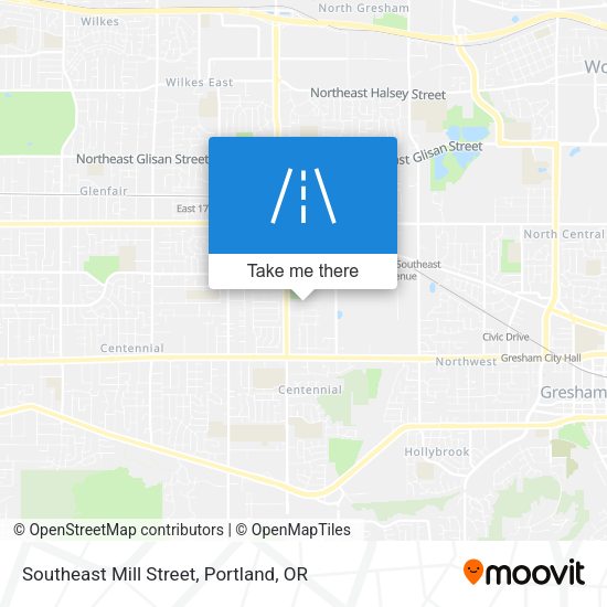 Southeast Mill Street map