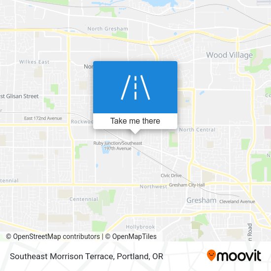 Southeast Morrison Terrace map