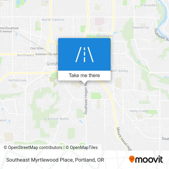 Southeast Myrtlewood Place map