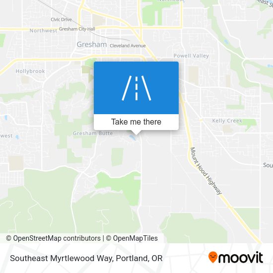 Southeast Myrtlewood Way map