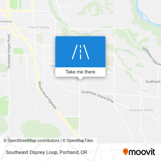 Southeast Osprey Loop map