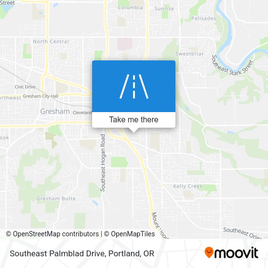 Mapa de Southeast Palmblad Drive