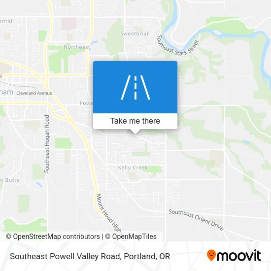 Mapa de Southeast Powell Valley Road