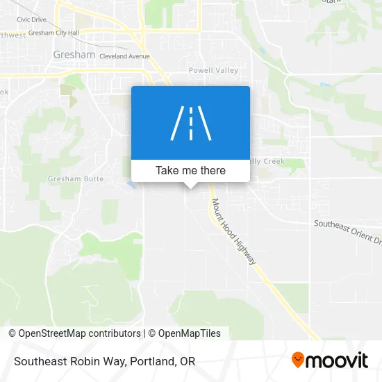 Southeast Robin Way map