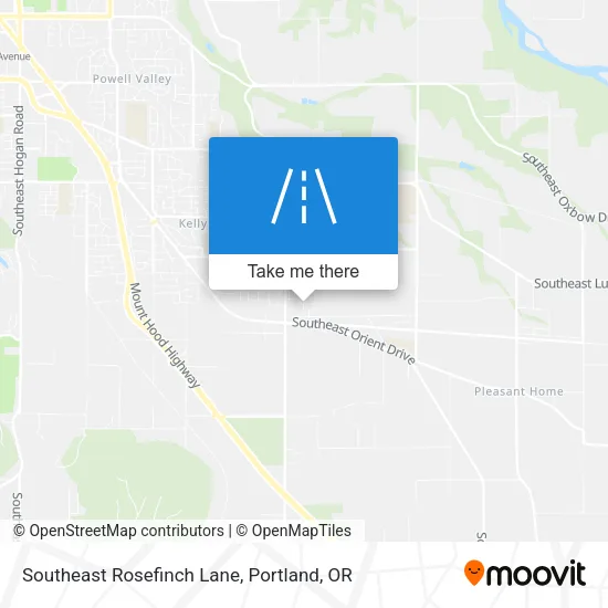 Southeast Rosefinch Lane map