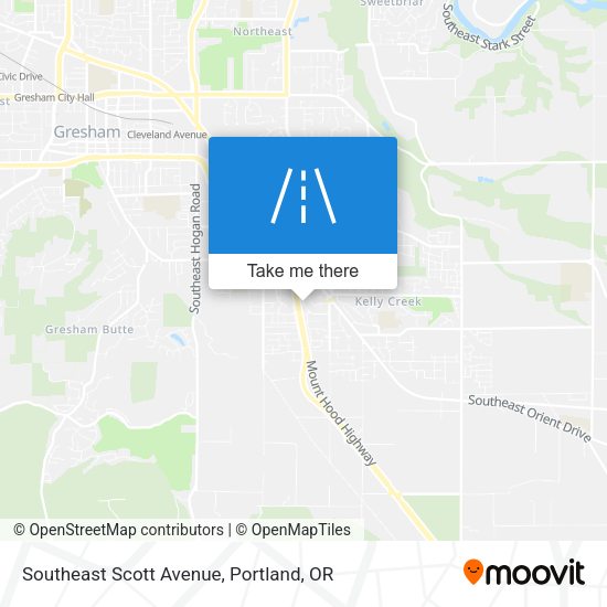 Southeast Scott Avenue map