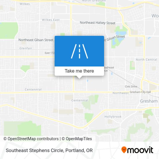 Southeast Stephens Circle map
