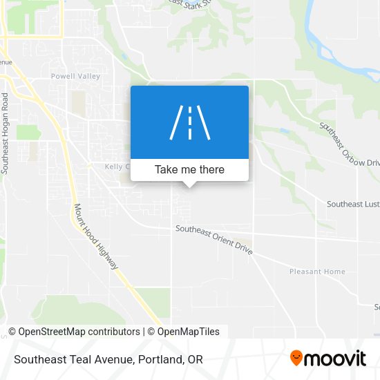 Southeast Teal Avenue map