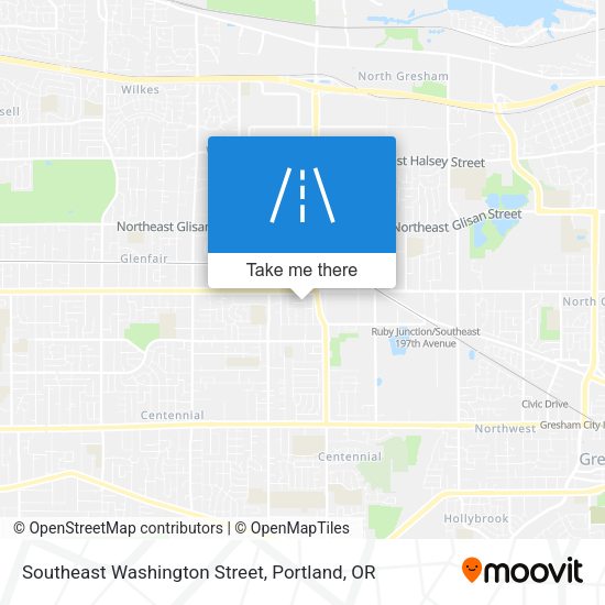 Mapa de Southeast Washington Street