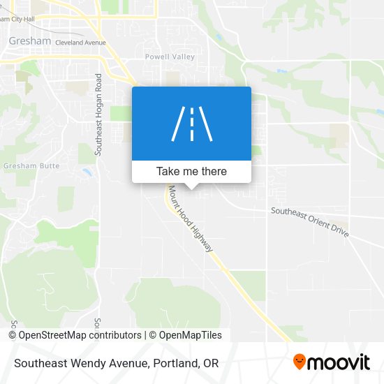 Southeast Wendy Avenue map
