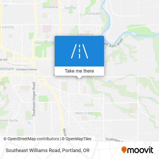 Southeast Williams Road map