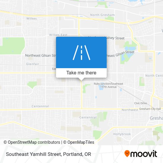 Mapa de Southeast Yamhill Street