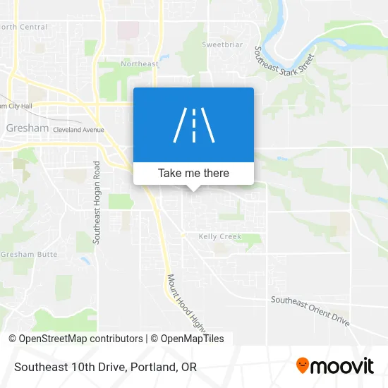 Southeast 10th Drive map
