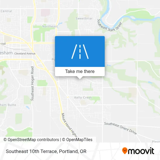 Southeast 10th Terrace map
