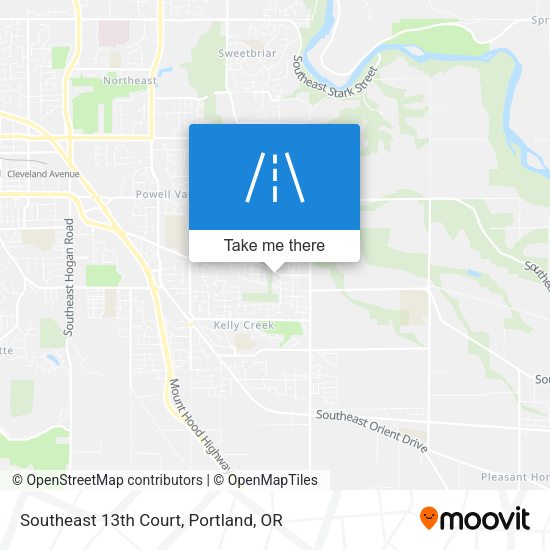 Southeast 13th Court map