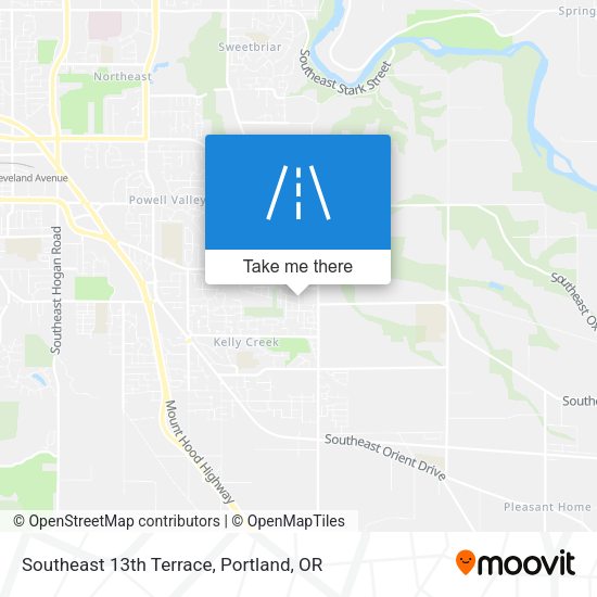 Southeast 13th Terrace map