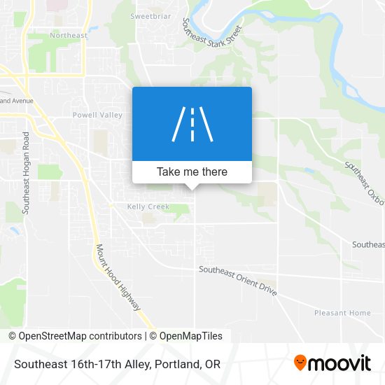 Southeast 16th-17th Alley map