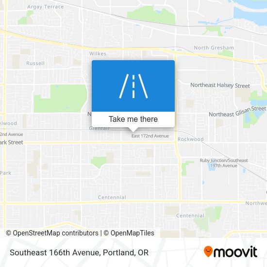 Mapa de Southeast 166th Avenue