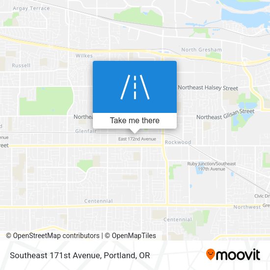 Southeast 171st Avenue map