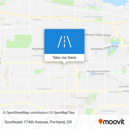 Mapa de Southeast 174th Avenue