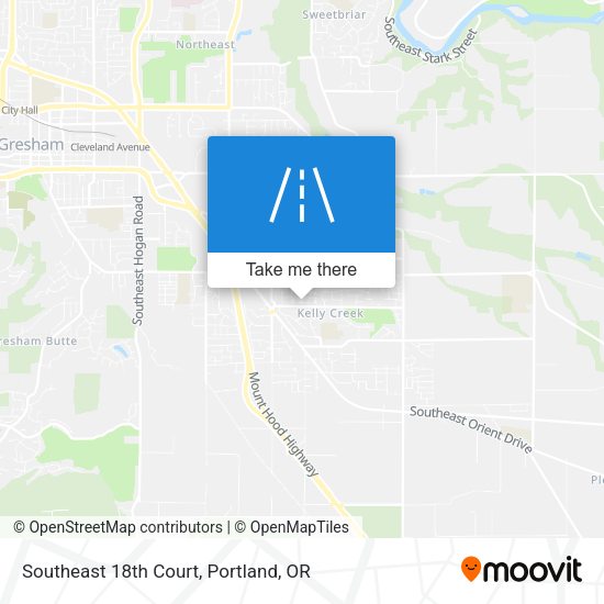 Southeast 18th Court map