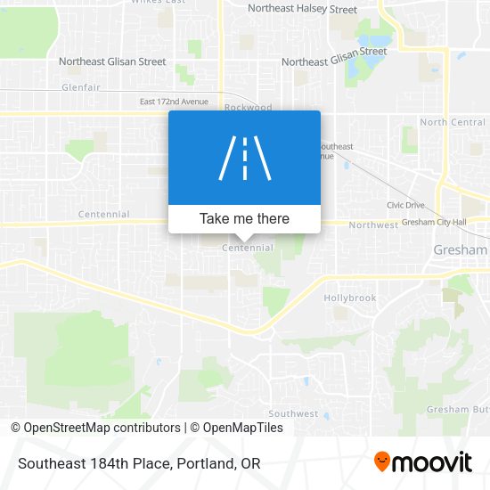 Southeast 184th Place map