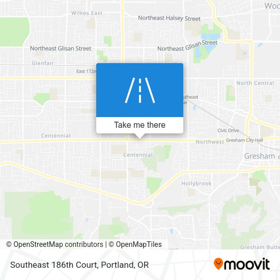 Mapa de Southeast 186th Court