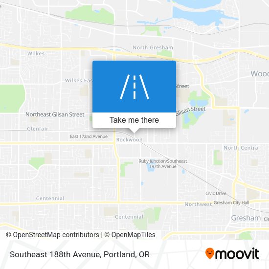 Mapa de Southeast 188th Avenue