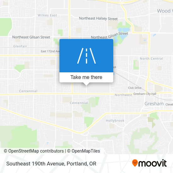 Southeast 190th Avenue map