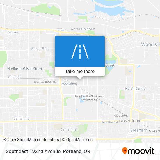 Southeast 192nd Avenue map