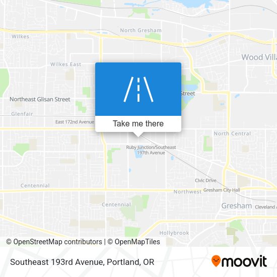 Southeast 193rd Avenue map