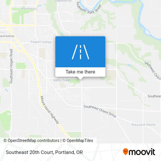 Southeast 20th Court map