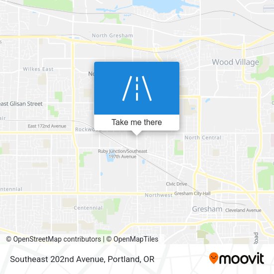 Mapa de Southeast 202nd Avenue
