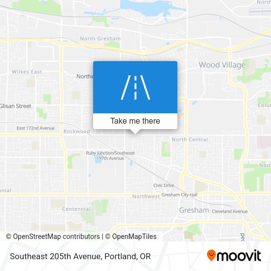 Mapa de Southeast 205th Avenue
