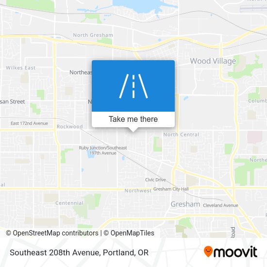 Mapa de Southeast 208th Avenue