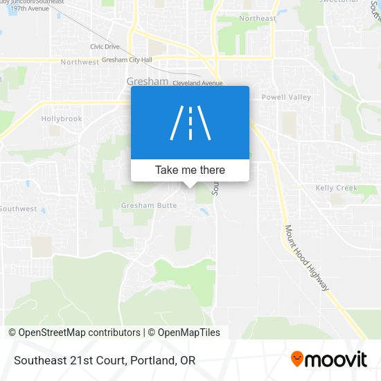 Southeast 21st Court map