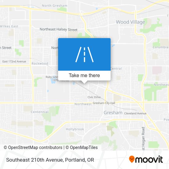 Mapa de Southeast 210th Avenue
