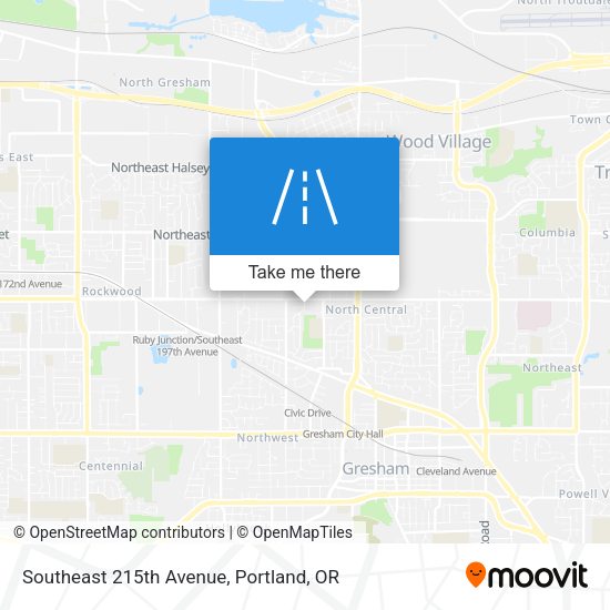 Mapa de Southeast 215th Avenue