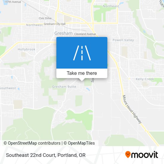 Southeast 22nd Court map