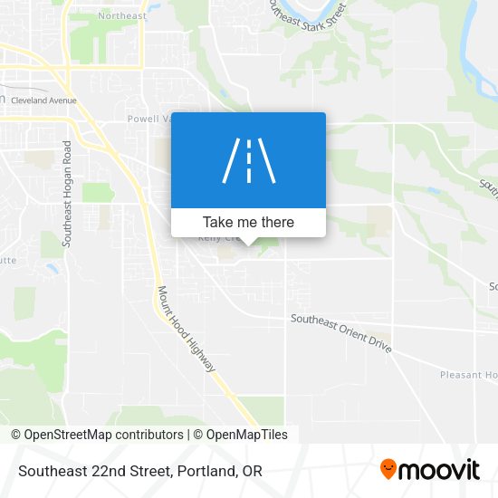 Southeast 22nd Street map