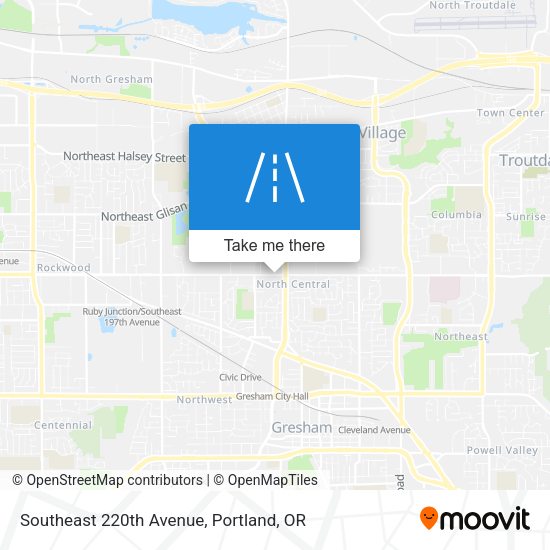 Southeast 220th Avenue map